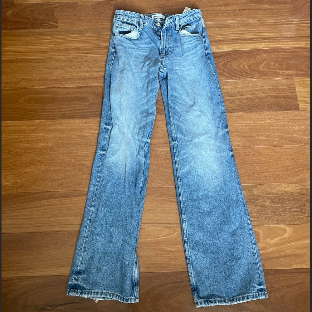 Zara Baggy Jeans - Light Blue